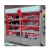 EXHIBIDOR-VITRINA VERTICAL  DE MELAMINA Y VIDRIO PARA TECNOLOGIA