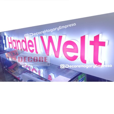 LETREO ILUMINADO, LETRAS EN 3D ACRILICO ILUMINADO