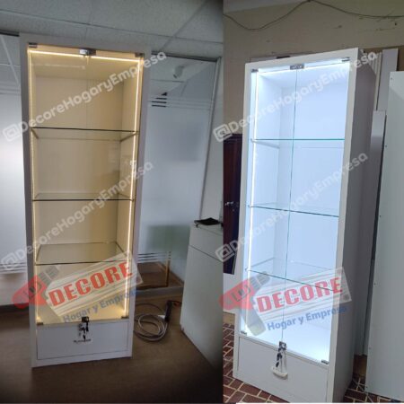 VITRINAS-MOSTRADORES, EXHIBIDORES DE VIDRIOS ALTOS -VERTICALES