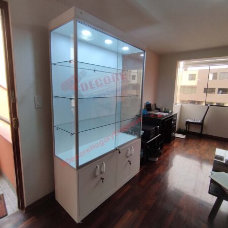 VITRINAS DE VIDRIO ,VITRINA CON LETRERO, VITRINA CON ILUMINACION,VITRINA MODERNA