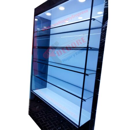 VITRINAS DE VIDRIO ,VITRINA CON LETRERO, VITRINA CON ILUMINACION,VITRINA MODERNA