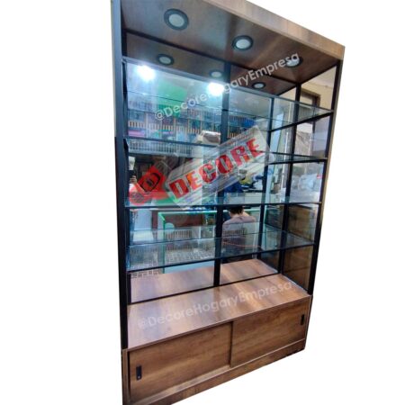 VITRINAS-EXHIBIDORES-VIDRIERAS-MOSTRADORES DE VIDRIO Y MELAMINA