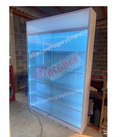 VITRINAS DE VIDRIO ,VITRINA CON LETRERO, VITRINA CON ILUMINACION,VITRINA MODERNA
