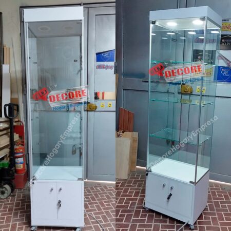 VITRINAS-MOSTRADORES, EXHIBIDORES DE VIDRIOS ALTOS -VERTICALES