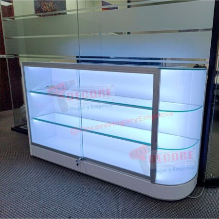 VITRINA PARA JOYAS,VITRINA PARA PIEDRAS MINERALES.VITRINA CURVO