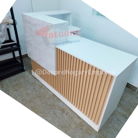 COUNTER DE ATENCIÓN-RECEPCIÓN-MUEBLES DE MELAMINA MEDIANO