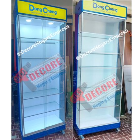 VITRINAS-EXHIBIDORES CON LETRERO