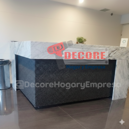 COUNTERS-MOSTRADORES-RECEPCIÓN DE GRANITO Y MELAMINA