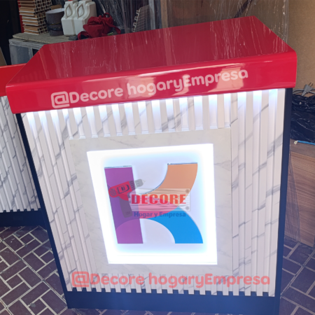 COUNTER-MOSTRADOR DE MELAMINA PEQUEÑO MARMOLADO