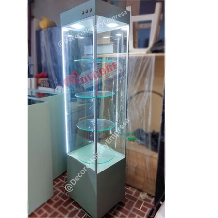 VITRINAS PARA JOYAS VERDE AGAVE GIRATORIO